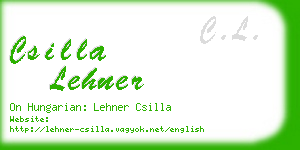 csilla lehner business card